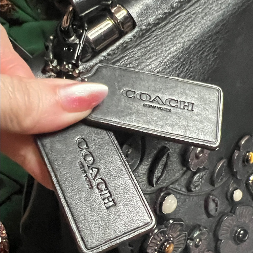 Coach Willow Floral Drifter Top Handle Satchel (Style No. 54079). Chain added - Picture 3 of 10